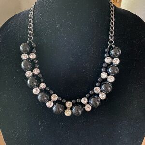 Black Rhinestone Necklace